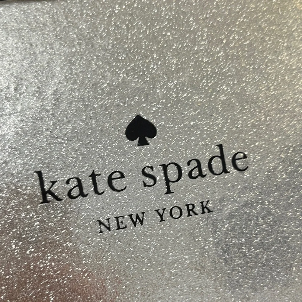 Kate Spade Black and Silver Card Holder